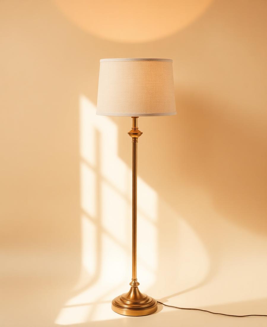 Brass Stem Floor Lamp